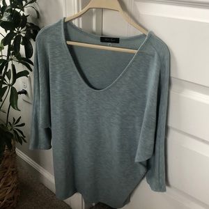 Light Blue 3/4 sleeve sweater XS-S